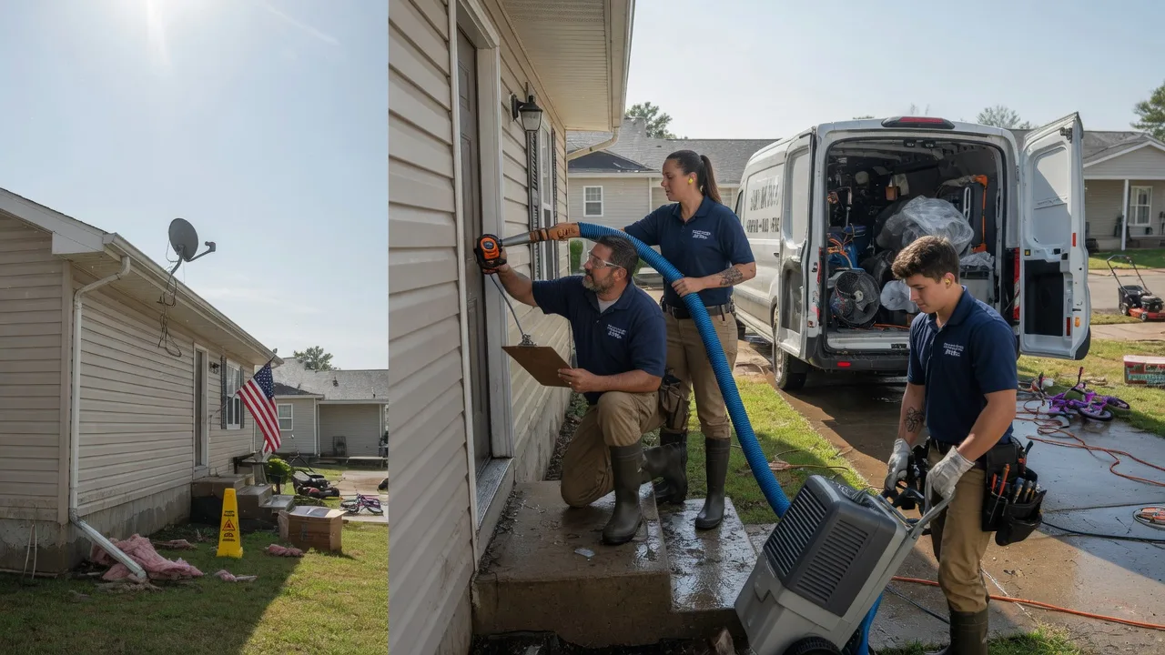 Ceiling Water Damage Restoration in Bowlus, MN near me